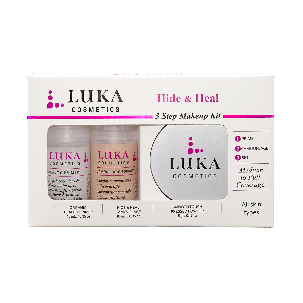 3 Steps to Flawless Makeup — Kit 3: Full Coverage - Luka Cosmetics