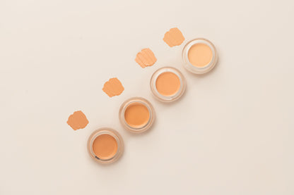 Hydrating Concealer four jars with shade swipes