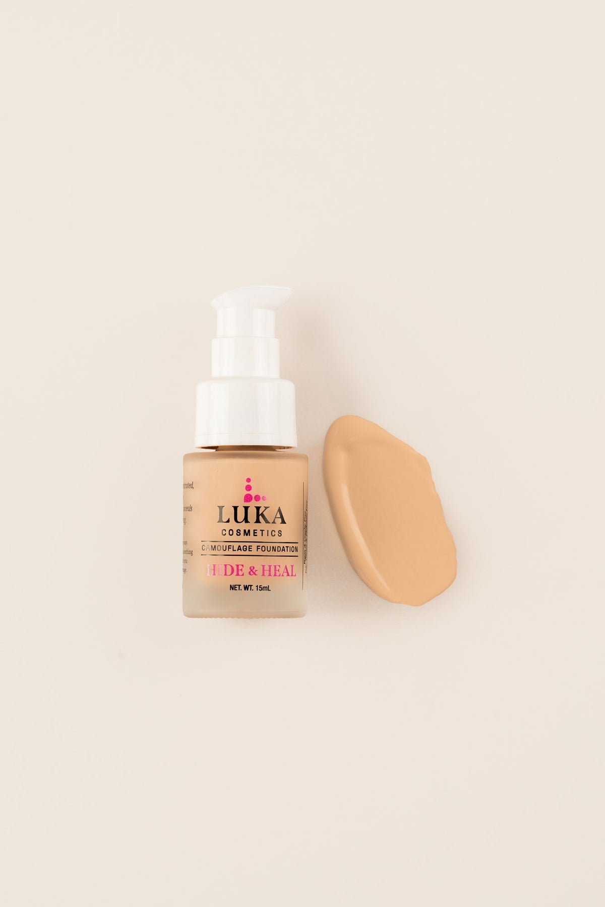 Hide &amp; Heal Light Beige flat lay