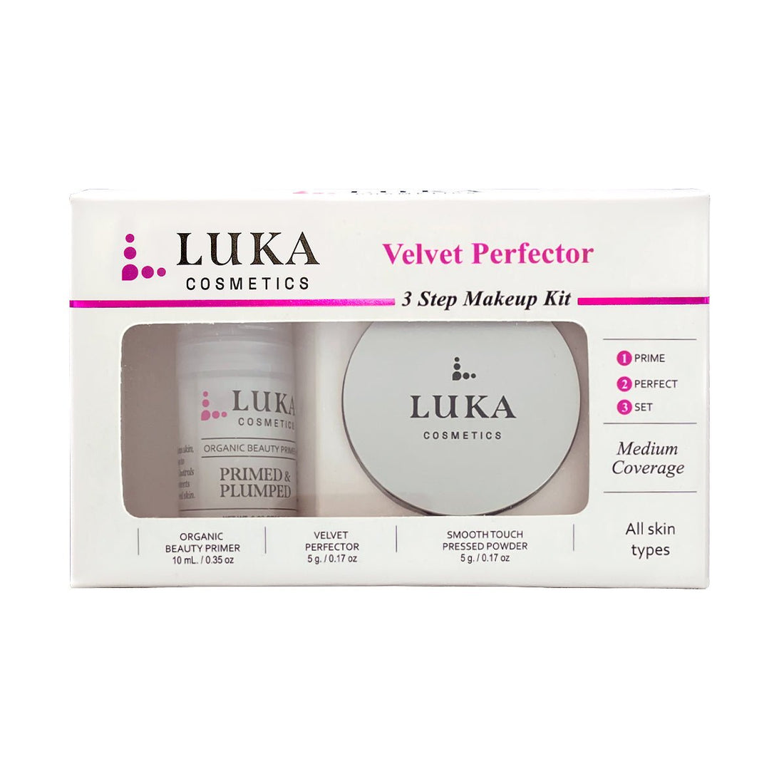 3 Steps to Flawless Makeup — Kit 2: Medium Coverage  - Luka Cosmetics